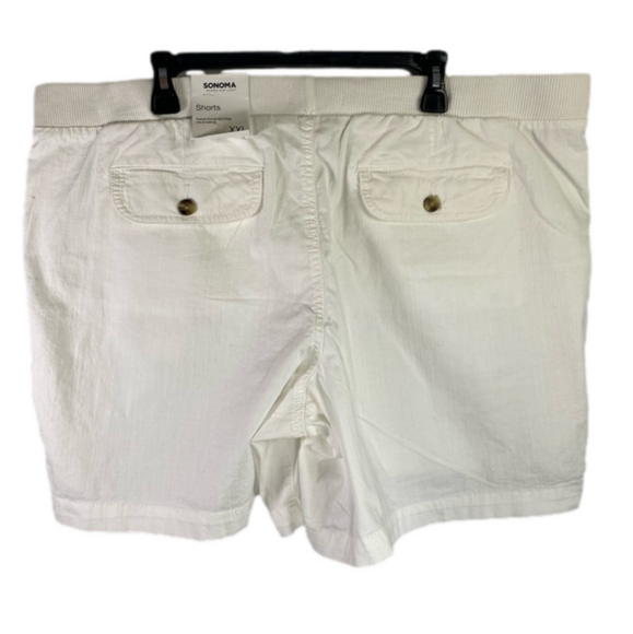 Sonoma White Easy Pull On Utility Shorts NWT Size XXL SKU0403 - Picture 3 of 7
